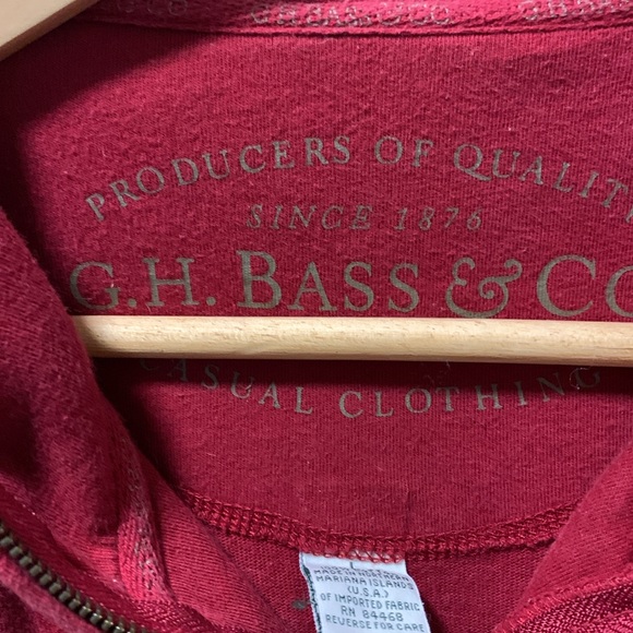 Cotton maroon zippered jacket - Picture 2 of 5